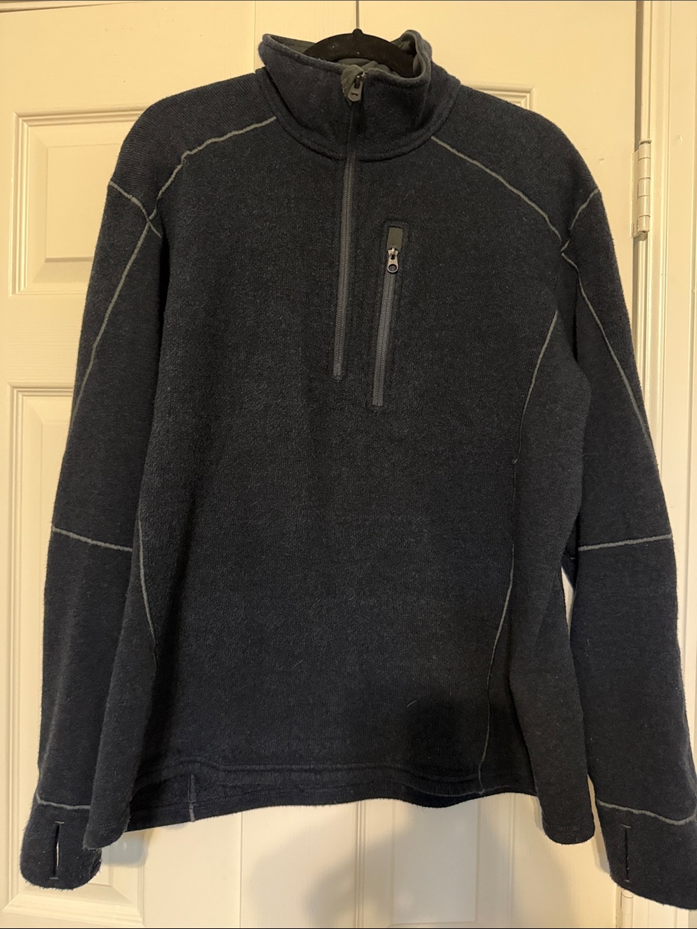 Kuhl Men's Navy Blue Half-Zip Fleece Pullover. EXCELLENT CONDITION